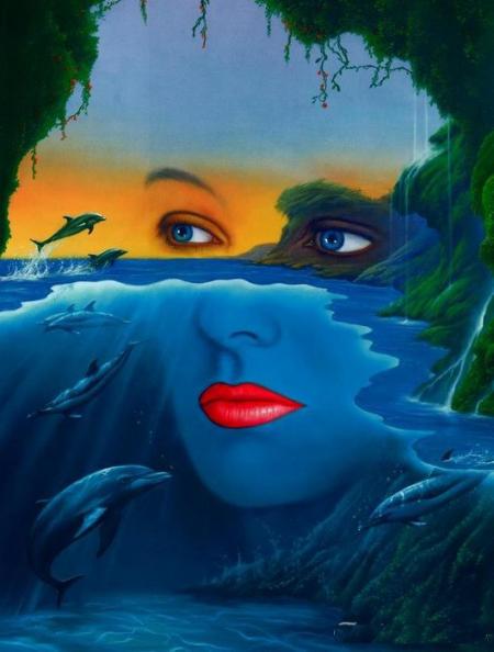 visage de femme dans ses pensées